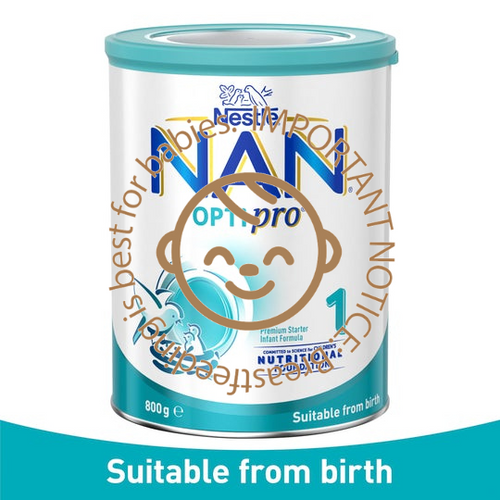 Nestle NAN OPTIPRO 1 Premium Starter Baby Infant Formula Powder, From Birth – 800g