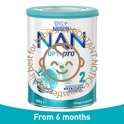 Nestle NAN OPTIPRO 2 Premium Baby Follow-on Formula Powder, From 6 to 12 Months – 800g